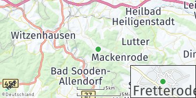 Google Map of Fretterode