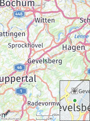 Here Map of Gevelsberg