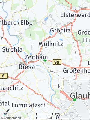 Here Map of Glaubitz