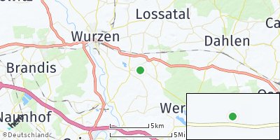 Google Map of Kühren-Burkartshain