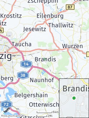 Here Map of Brandis bei Wurzen