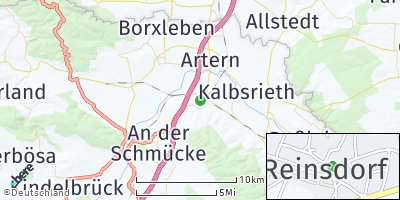 Google Map of Reinsdorf bei Artern