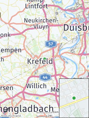 Here Map of Krefeld