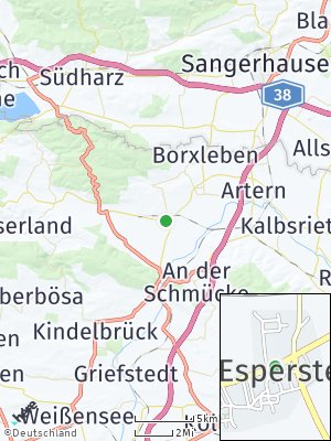 Here Map of Esperstedt bei Artern