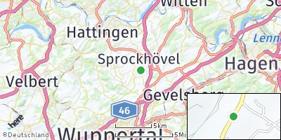Google Map of Obersprockhövel