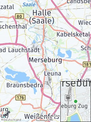 Here Map of Merseburg