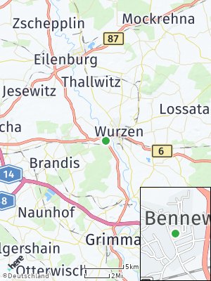Here Map of Bennewitz bei Wurzen