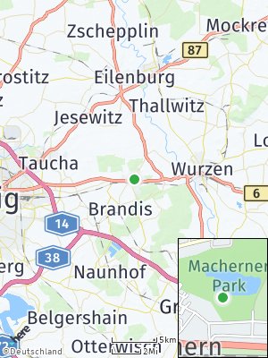 Here Map of Machern bei Wurzen