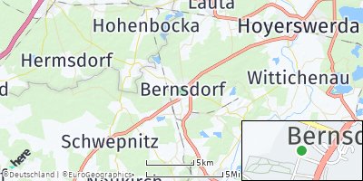 Google Map of Bernsdorf