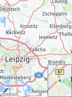Here Map of Taucha bei Leipzig