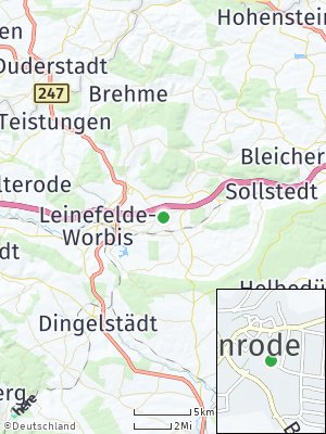 Here Map of Gernrode bei Leinefelde