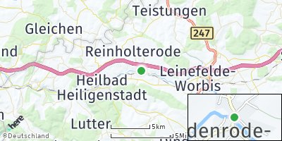 Google Map of Bodenrode-Westhausen