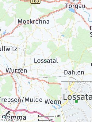 Here Map of Falkenhain bei Wurzen
