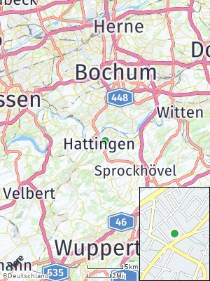 Here Map of Hattingen an der Ruhr
