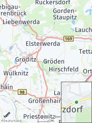 Here Map of Merzdorf bei Elsterwerda