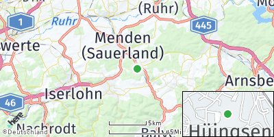 Google Map of Hüingsen