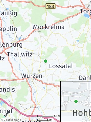 Here Map of Hohburg bei Wurzen