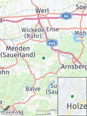 Here Map of Holzen bei Neheim-Hüsten