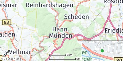 Google Map of Hann. Münden