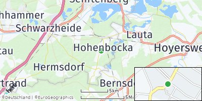 Google Map of Hohenbocka