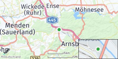 Google Map of Neheim-Hüsten