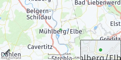 Google Map of Mühlberg / Elbe