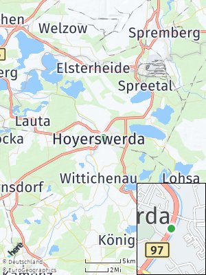 Here Map of Hoyerswerda