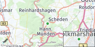Google Map of Volkmarshausen