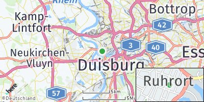 Google Map of Ruhrort