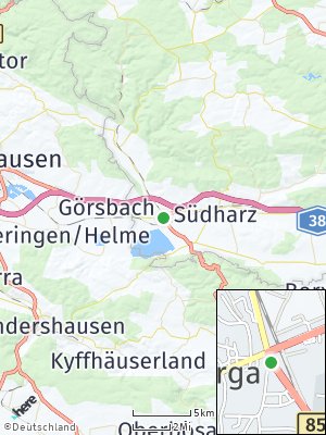 Here Map of Berga bei Roßla