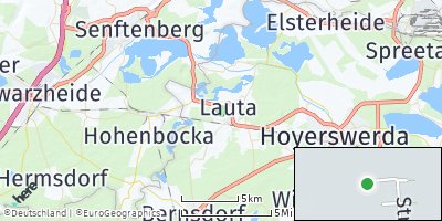Google Map of Lauta bei Hoyerswerda
