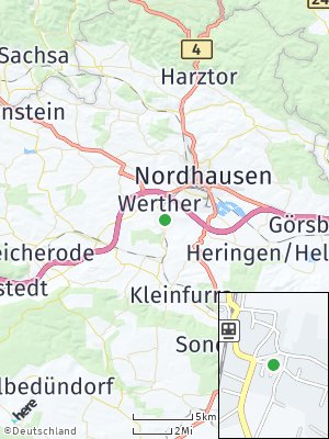 Here Map of Werther bei Nordhausen