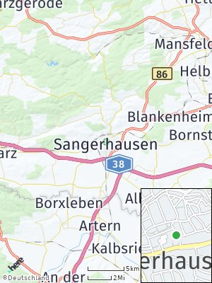 Here Map of Sangerhausen