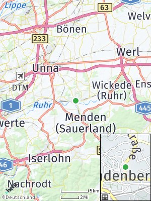 Here Map of Fröndenberg / Ruhr