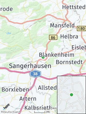 Here Map of Riestedt bei Sangerhausen