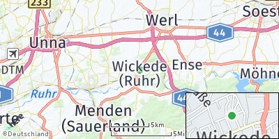 Google Map of Wickede an der Ruhr