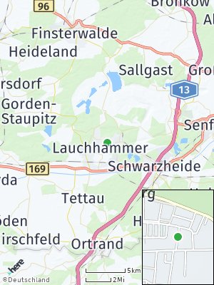 Here Map of Lauchhammer