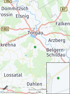 Here Map of Pflückuff bei Torgau