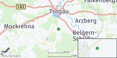 Google Map of Pflückuff bei Torgau