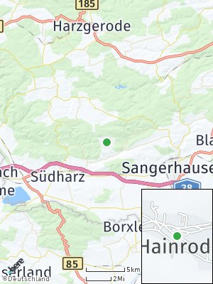 Here Map of Hainrode bei Sangerhausen