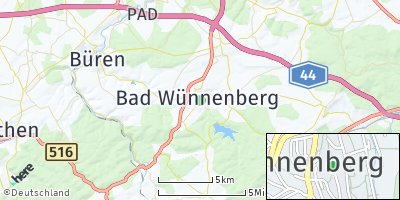 Google Map of Bad Wünnenberg