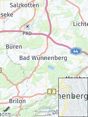 Here Map of Bad Wünnenberg