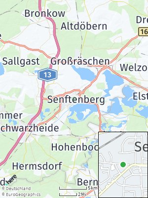 Here Map of Senftenberg