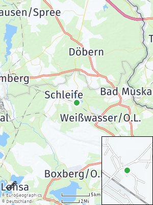 Here Map of Trebendorf bei Weißwasser