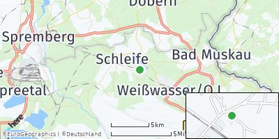 Google Map of Trebendorf bei Weißwasser