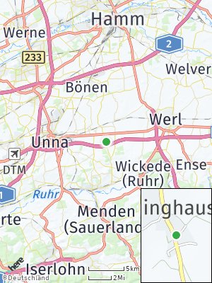 Here Map of Siddinghausen über Unna