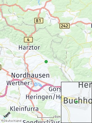 Here Map of Buchholz bei Nordhausen