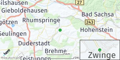 Google Map of Zwinge