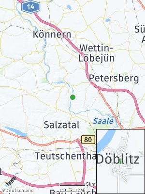 Here Map of Döblitz bei Halle