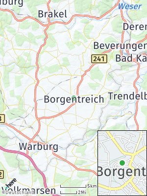 Here Map of Borgentreich